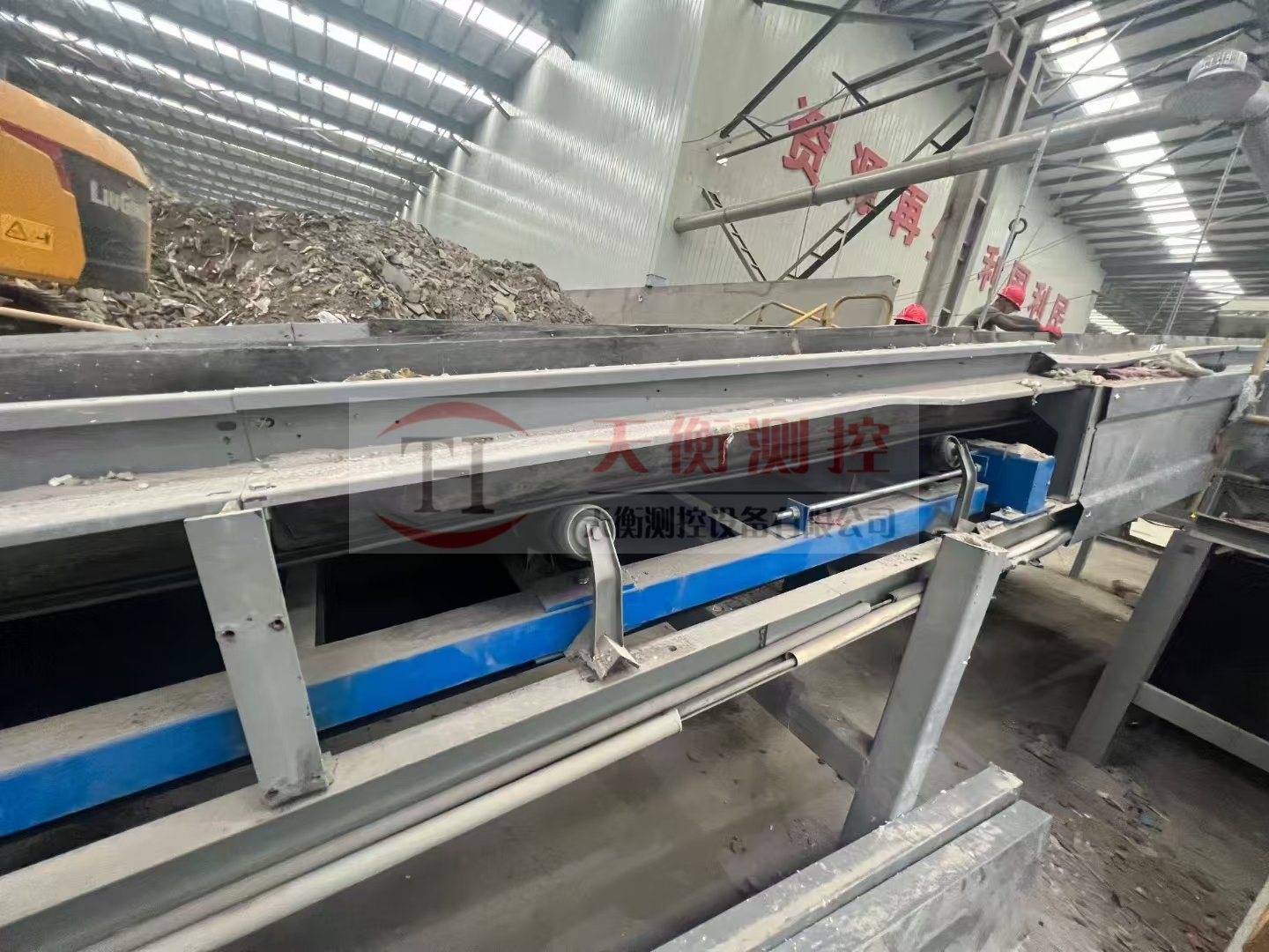 扬州建筑垃圾中转站皮带秤项目