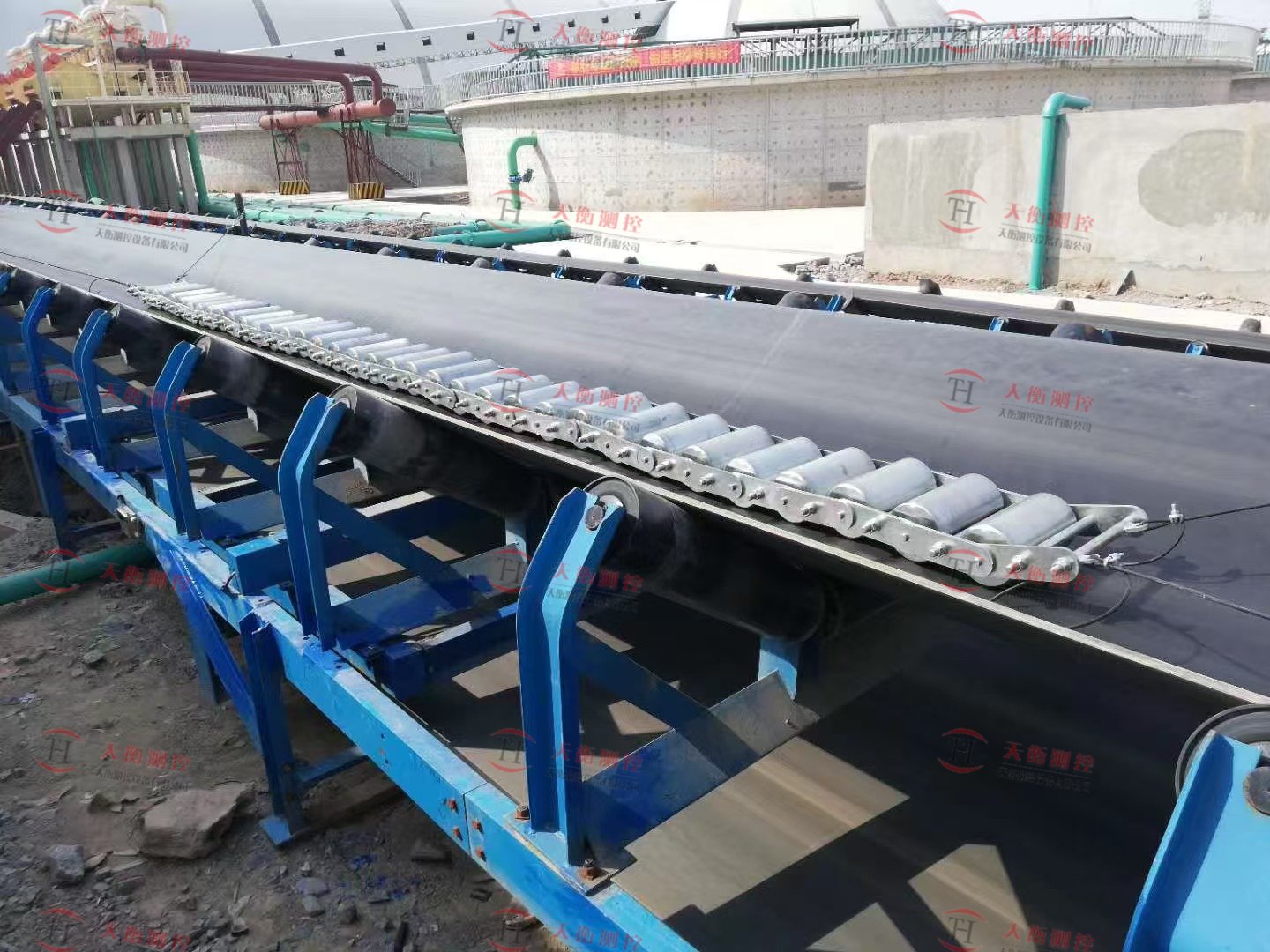 成都电厂皮带秤及藏箱式链码现场