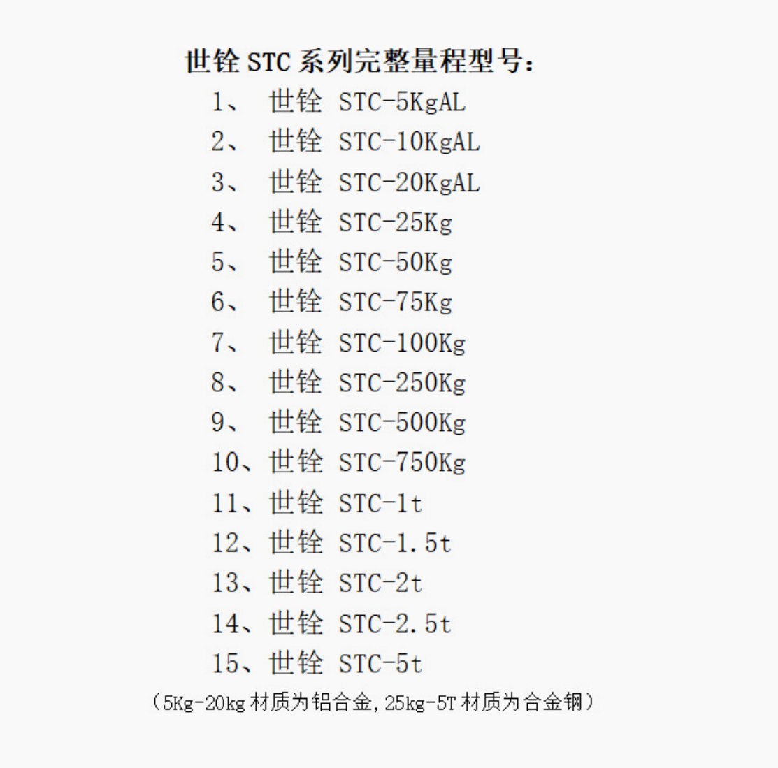 美国世铨STC型称重传感器